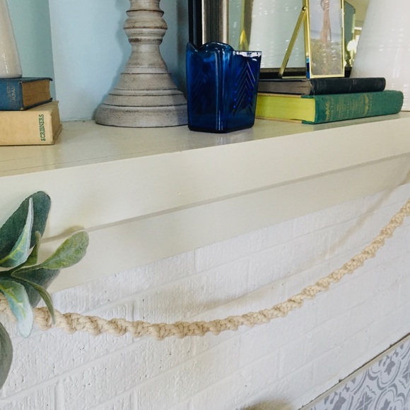Macrame Rope Swag Decor for Wall or Mantel 8 ft - Picture 5 of 6